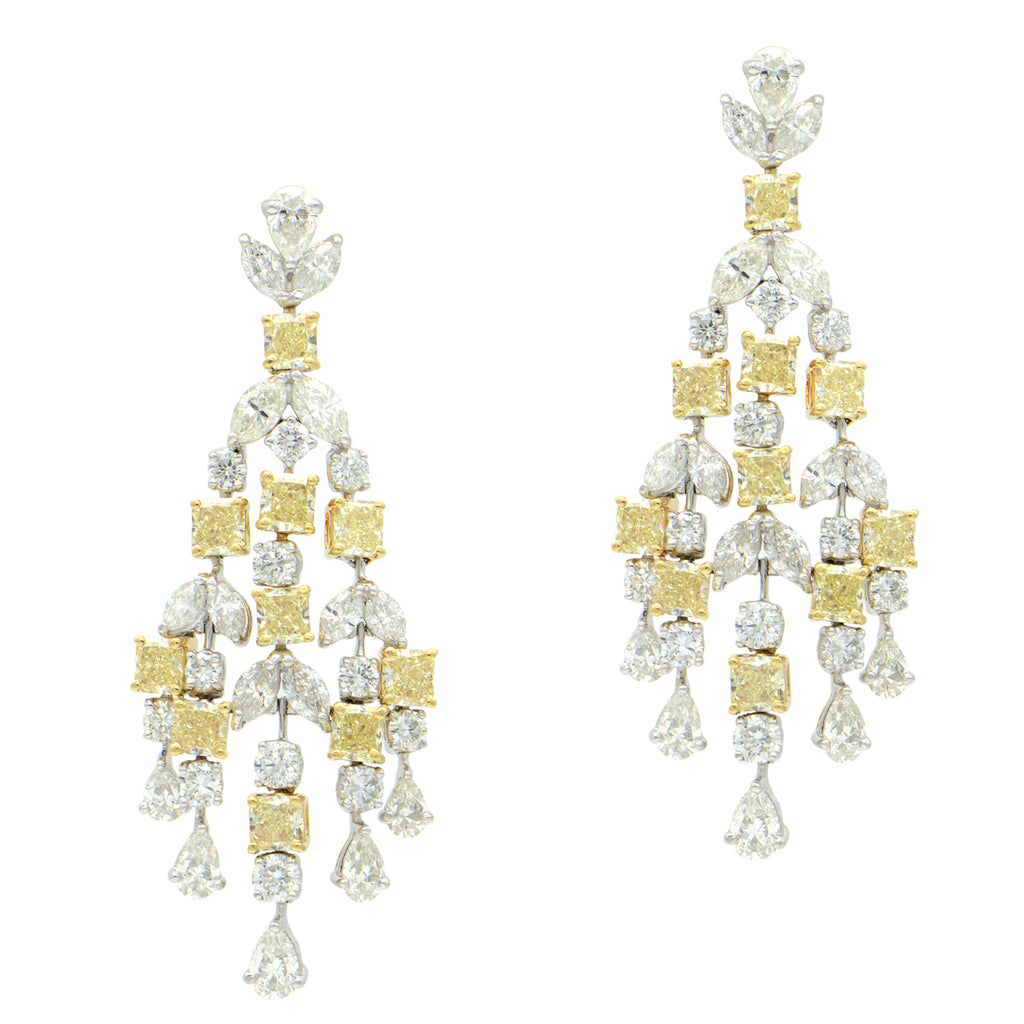 3.00 Ct Pear Cut Diamond Drop & Dangle chandelier Earrings 14k White Gold  Finish | eBay